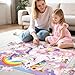 Jumbo Floor Puzzle for Kids,48 Piece Unicorn Large Jigsaw Puzzles,Cute Puzzle for Toddler Ages 3-5,Fun Educational Toy Gift for Boys & Girls Ages 4-8