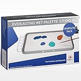 Huge painting area: 20 x 30cm RedgrassGames Everlasting Wet Palette Studio XL Complete Pack Bundle - - 50 sheets/2 foams/ Free wavy - Complete Pack - The Original palette for miniature painting, approved by pro painters