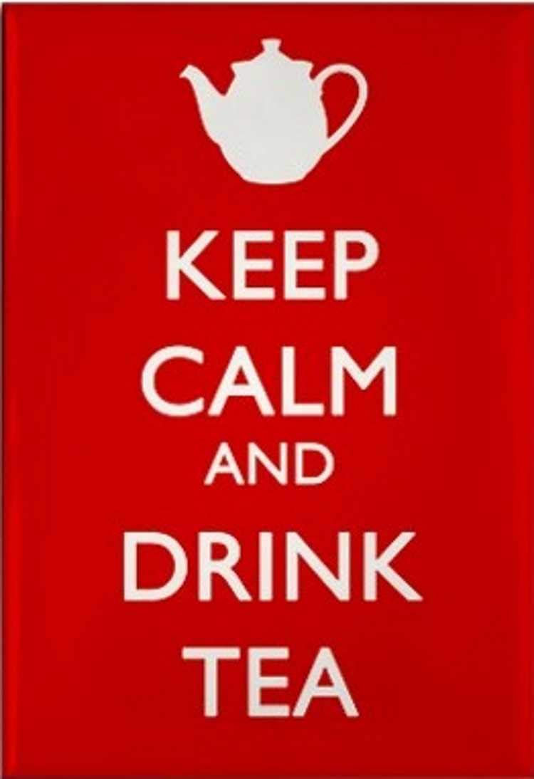 FRIDGE MAGNET Keep Calm and Call and Drink Tea, An original Birthday