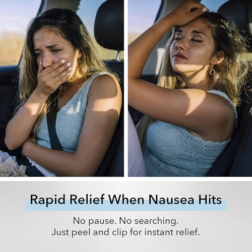 Image of QueaseEASE QuickPACK Nausea Nasal Inhaler Kit, Travel Essentials for Motion Sickness, Pregnancy, Chemo, & Queasy Moments, 4 Portable Essential Oil Pods with Hands-Free Clip