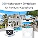 Tenda Überwachungskamera Aussen WLAN 2K+, Fahrzeug&Personen&Bewegungs... WLAN Kamera Outdoor 4MP mit Nachtsicht in Farbe, 2-Wege Audio, Ton- und Lichtalarm, APP/Web-Steuerung, CH7