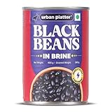 Urban Platter Black Beans in Brine, 400g (Ready to Use | Ideal for Salads, Tacos and Meal Prep | 240g Drained Weight)
