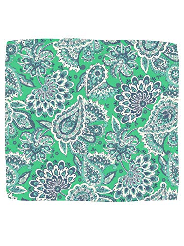 Image of BLACKSMITH Paisley and Floral Printed Italian Pocket Square for Men and Boys, for traditional Indian Wear like Bandhgala and Modi Jacket