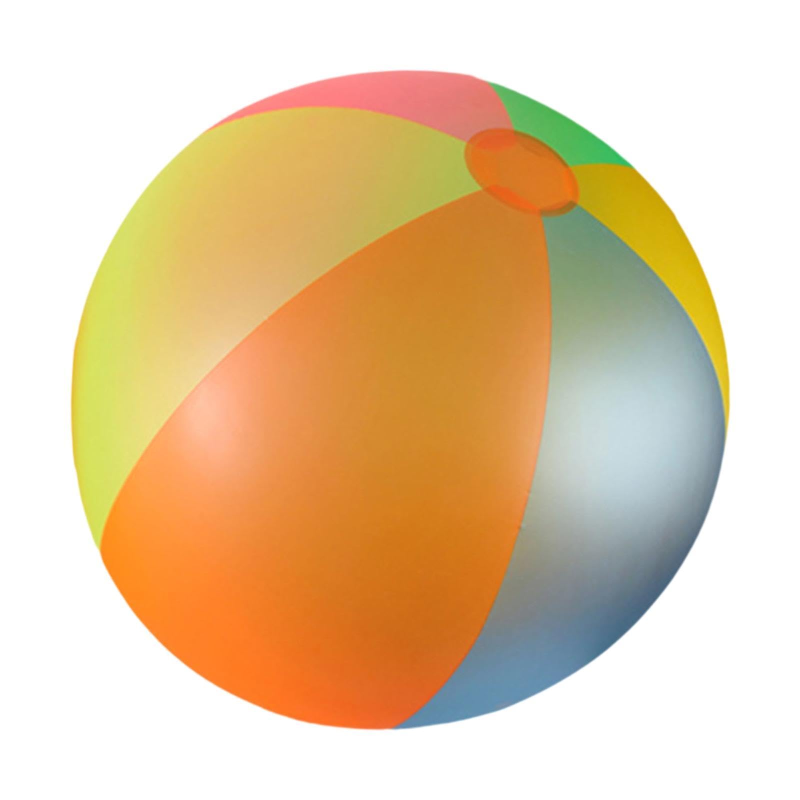 Gralara Aufblasbarer Strandball Aufblasbarer Ball Schwimmspielzeug Wasserball Aus PVC mit Sicherem Luftventil Und Schneller Befüllung für Urlaub Stra, 100cm