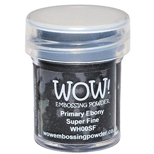 Wow! Embossing Powders WU-17175 Wow! Embossing Powder Black And White Bundle: Primary Ebony thumb #1