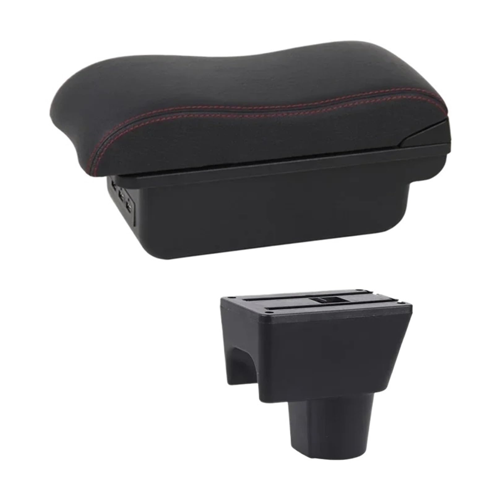 Umdjju C2 Red Line For Duster 2010-2019 Armrest Box Central Store Content Captur Car Centre Console Armrest Box(C2 Red Line)