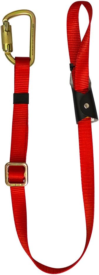 Fusion Climb 38" x 1" Lanyard with Double Locking High Strength Steel Carabiner Red : Sports & Outdoors