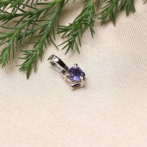Pendentif pierre de naissance de septembre cadeau argent 925 - 4