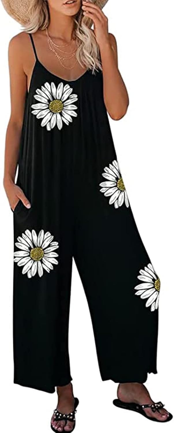 Happy Sailed Plus Size Jumpsuits for Women Casual Loose Fitting