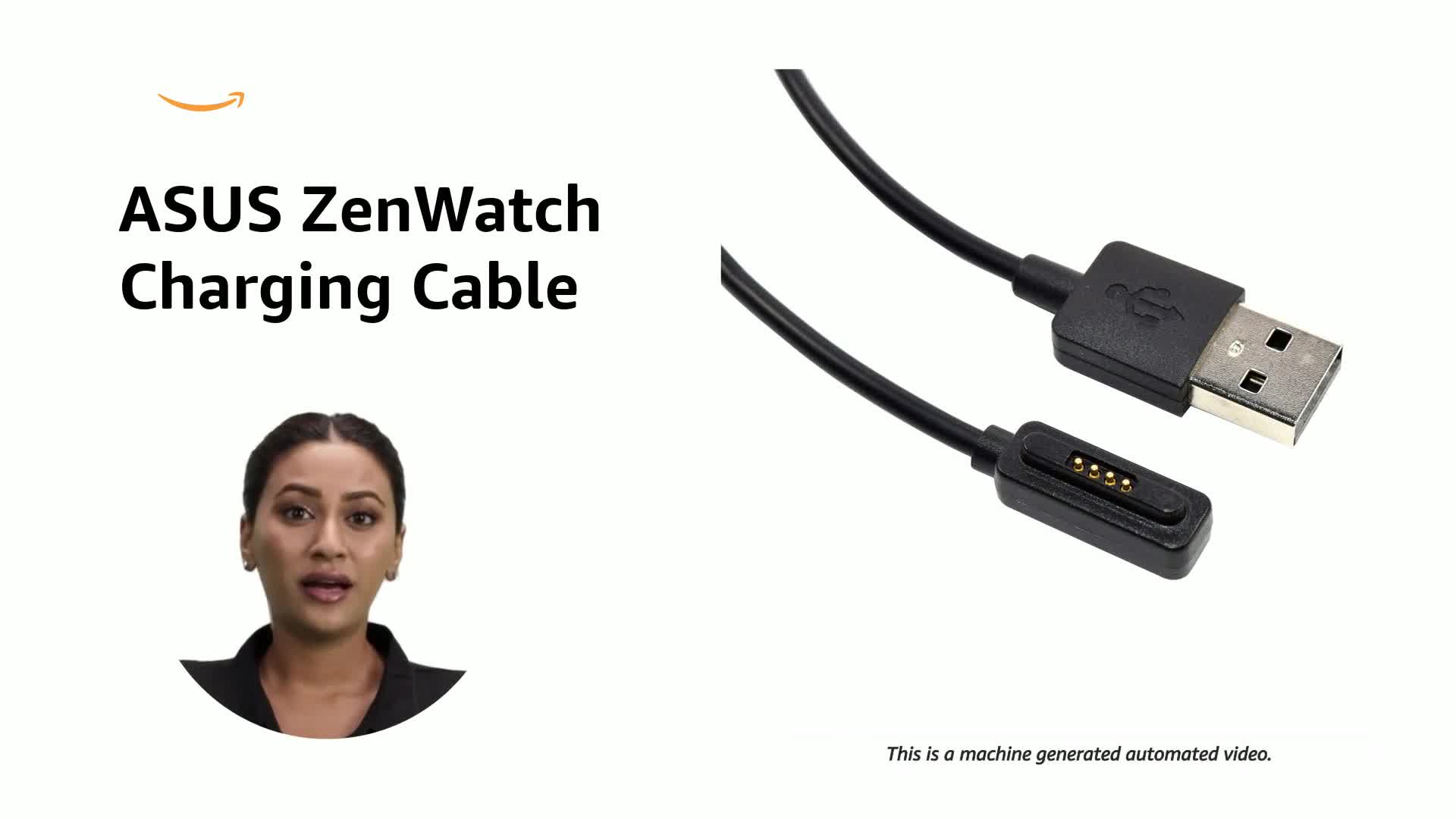 Hqrp Usb Charging Cable For Asus Zenwatch-2 Wi501Q Wi502Q