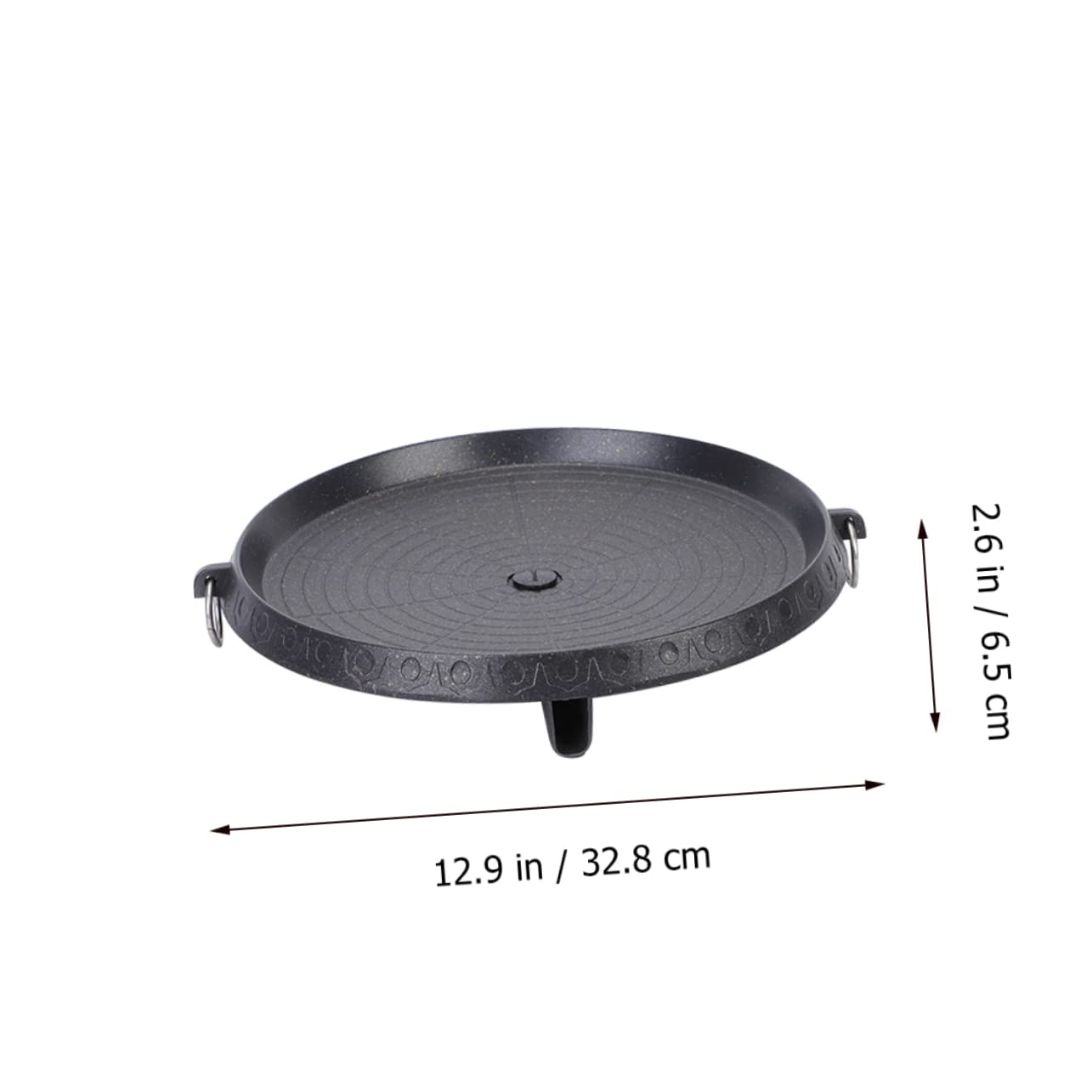 Piastra Barbecue Antiaderente Leggera in Ghisa Resistente Al Calore Per Bistecche e Pancetta Adatta Fornelli Gas Portatili Per Uso Interno Ed Esterno Per Picnic e Feste