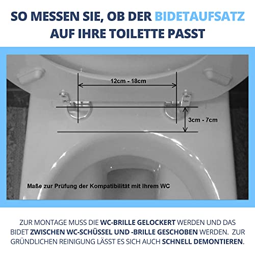 Dusch-WC Aufsatz Gadingo Bidet Einsatz für Toiletten