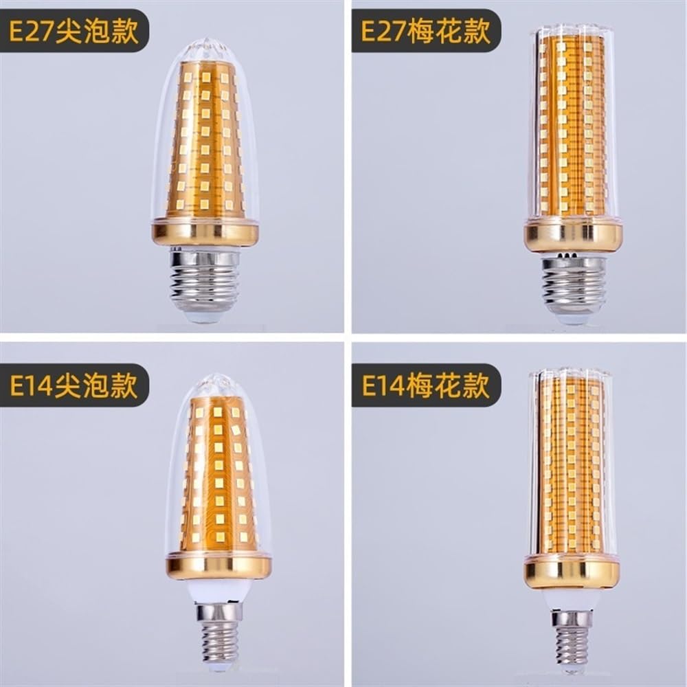 Żarówki LED, 20 sztuk, E27/E14, AC85-265 V, oświetlenie gospodarstwa domowego, lampa kolbowa, ciepła biel, trójkolorowe światło świecy wiszącej