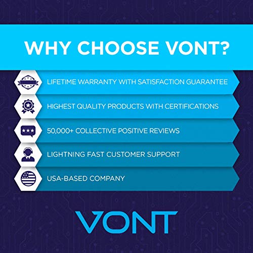 Vont Rechargeable Bike Light Set, Bicycle Light, Instant Install Without Tools, Fits All Bikes - 3 Modes, Bike Lights Front and Back Illumination - Waterproof, Lightweight, Durable