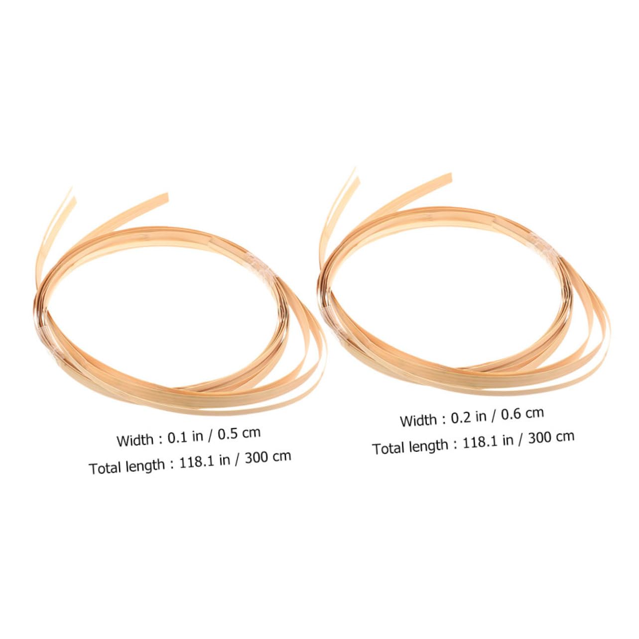 Angoily 2 Bundles of Strips for DIY Craft Rattan Weaving Basket Making Supplies