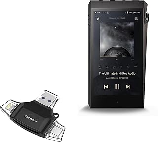 BoxWave Smart Gadget Compatible with Astell & Kern A&Ultima SP2000T - AllReader SD Card Reader, microSD Card Reader SD Compact USB - Jet Black