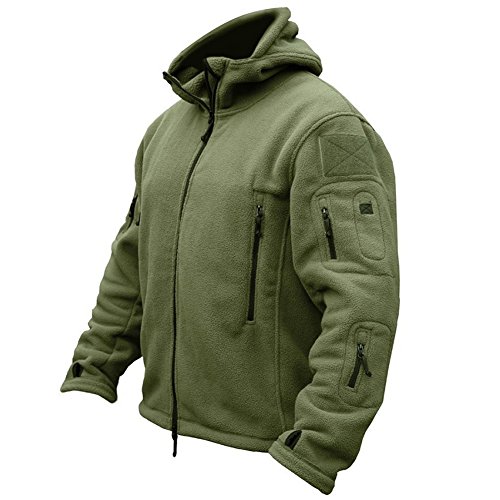 ReFire Gear Men’s Warm Military Tactical Sport Fleece Hoodie Jacket
