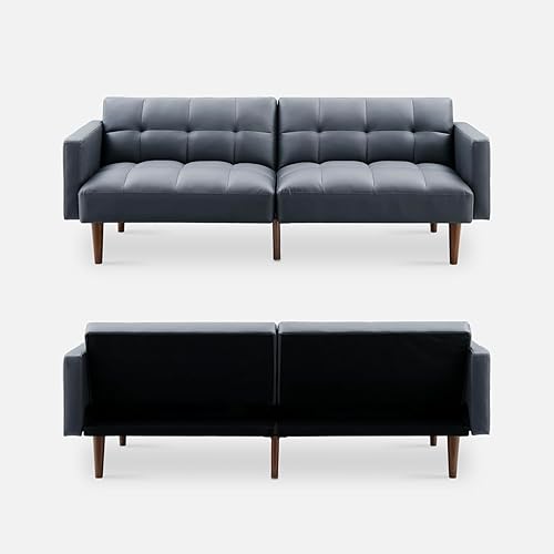 Miniatura 58 de mopio Aaron - Sofá cama pequeño de 76.8 pulgadas, sofá cama, sofá biplaza, sofá biplaza, sofá futón moderno de mediados de siglo, sofá cámara, sofás