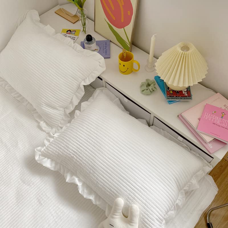 Taies d'oreiller mousseline de soie anti-plis lot de 3 vert
