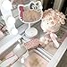 Impressions Vanity Hello Kitty Tabletop Mount LED Cordless Makeup Mirror with 360 Degree Rotation, Touch Sensor Desk Mirror with Light Strip and Adjustable Brightness