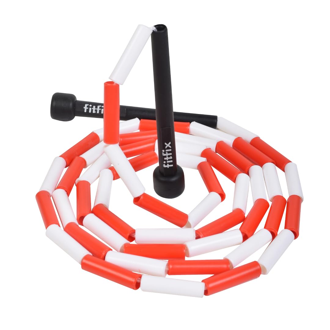 Fitfix® Beaded Jump Rope - Tangle-free Jump Ropes for Fitness - Lightweight Skipping Rope for Women, Men - Speed Jump Rope for Workout, Athletics, Crossfit, Women Exercisen (Pack of 1 Ropes)(7 Ft)-image-46