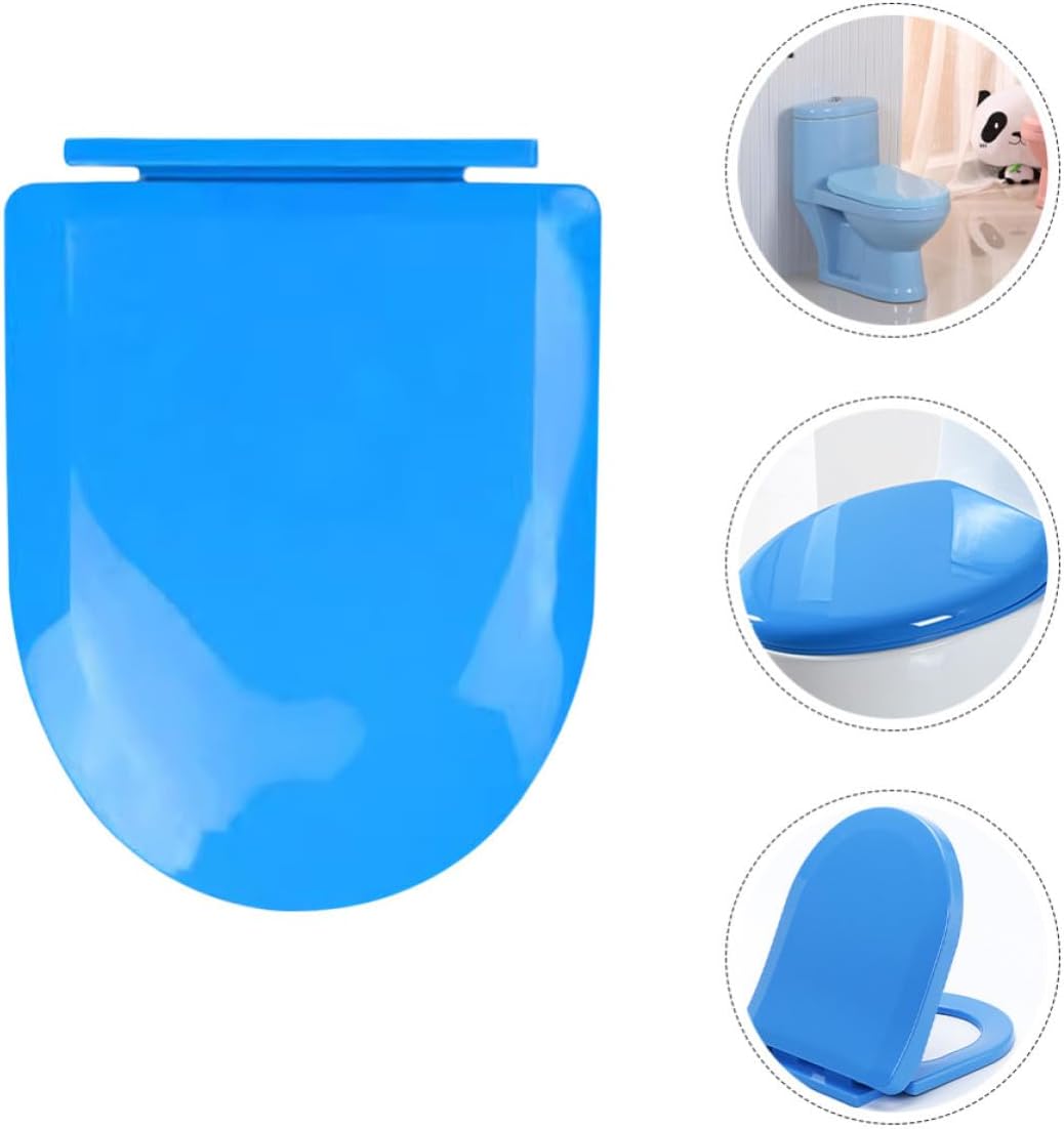 DOITOOL Toilet Seat for Potty Training, Portable Toilet Seat Made of Sturdy Pp Material, Safe to Use with Thickened Slow-closing Design, Easy to Carry for Go and Home Use, Blue
