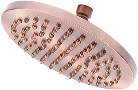 Round Vintage Retro Bathroom Rain Shower Head 8 Inch Antique Red Copper Hose Top Shower Sprayer Bathroom Tools