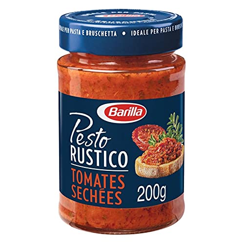 Barilla Pesto Rustico Pomodori Secchi 200 g, 4 pezzi