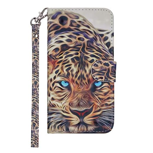 Lspcase skal för iPhone 5C 3D tredimensionell reliefmålning skyddande PU-läder flip väska fodral läderfodral mobilskal med ståfunktion Card Holder konstläder etui leopard