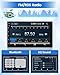 Hikity Android 13 Double Din Car Stereo 7 Inch Touch Screen Car Radio GPS Navigation WiFi Bluetooth FM Radio Mirror Link for iOS/Android Phones, with 12 Led Lights AHD Rear View Camera Mic