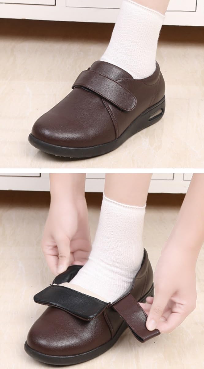 Scarpe Diabetici Uomo Pantofole Per Anziani Scarpa Ortopedica Calzatura Sanitaria Stretch Riabilitazione Postoperatoria Scarpe Per Viaggi, Interni Ed Esterni Scarpe Salutari