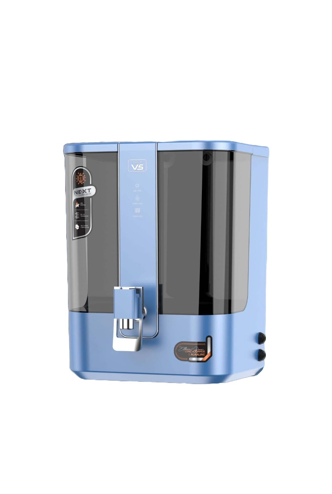 Aqua V5 RO Water Purifier 10L | Alkaline + Copper + Zinc | Active