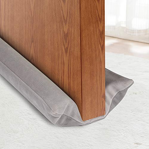 Door Draft Stopper - Weather Stripping Noise Blocker Door Seal Strip, 36 Inch Sound Dust Proof Sound Dust Proof, Saving Energy Under Door Guard (Grey) Door Draft Stopper - Weather Stripping Noise Blocker Door Seal Strip, 36 Inch Sound Dust Proof Sound Dust Proof, Saving Energy Under Door Guard (Grey)