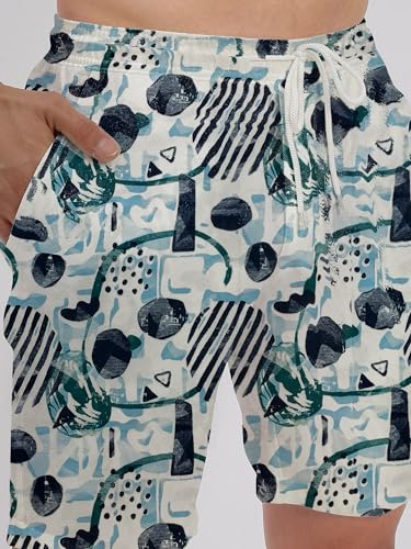 Image of Amazon Brand - Anarva Mens Camouflage Printed Co-ord Set | Half Sleeve Shirt and Shorts Set | Casual Summer Outfit for Beach, Travel, Vacation -