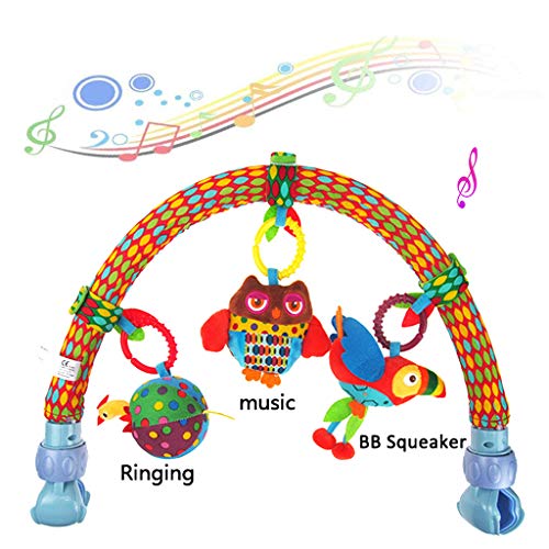 boogift Kinderwagen Anhänger Mobile-Kette mit niedlichen Figuren zum Aufhängen an Kinderwagen Spielbogen Für Babys und Kleinkinder ab 0+ Monaten,Länge: 45cm