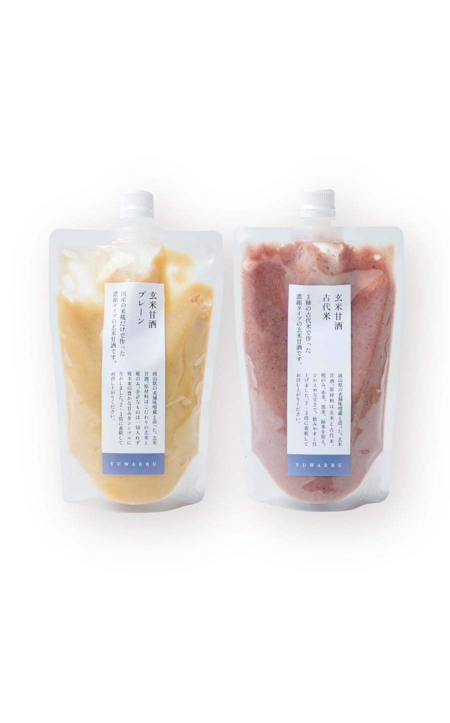 Amazon.co.jp: 結わえる 玄米甘酒飲み比べ2本セット（プレーン/古代米 