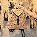 Tikea Bolsa Geométrica de Corcho Natural para Mujer, Mochila Ecológica de Moda...