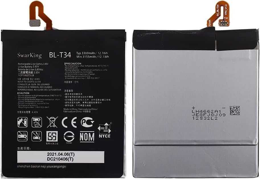 SwarKing Replacement Battery Compatible with BL-T24 LG X Power K450 with Toolkit