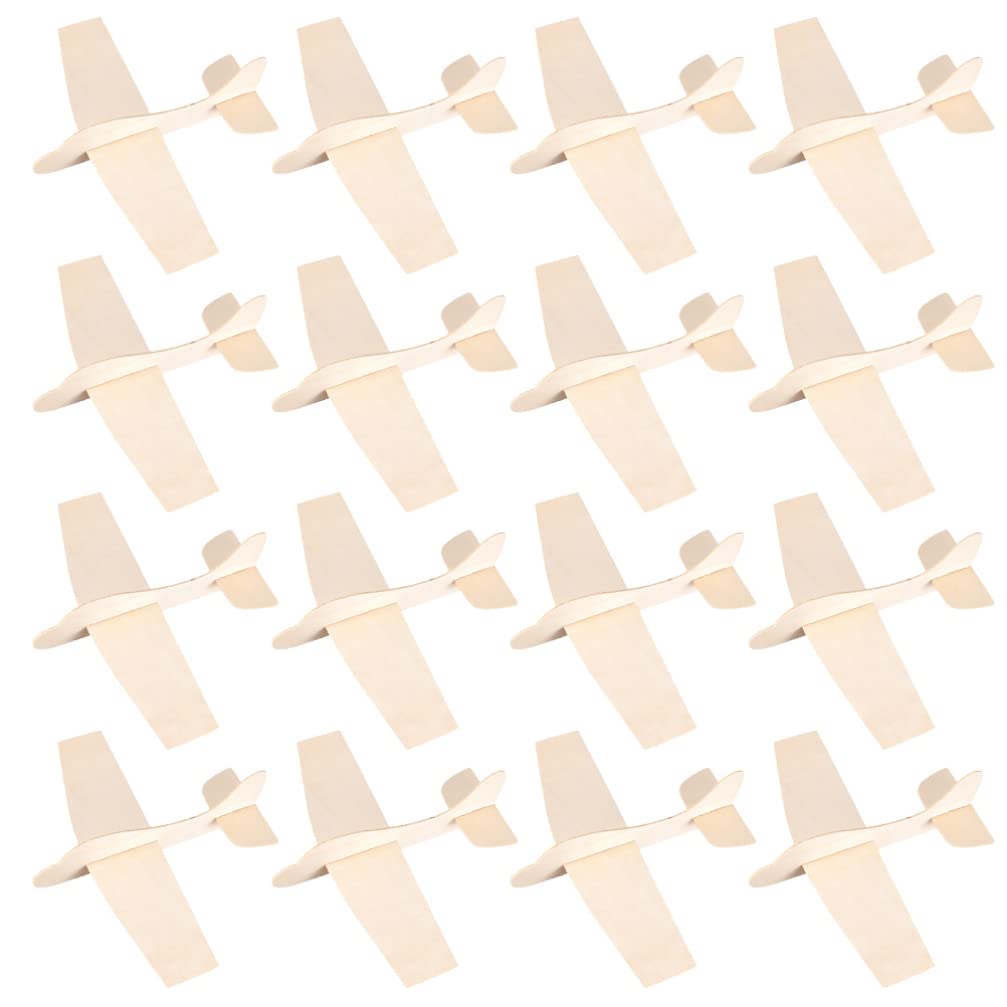 Toyvian Di Aeroplano in Legno Fai-Da-Te Per Bambini Kit Di Assemblaggio Creativo Giocattolo Di Pittura Non Verniciato 7.3X5.7X2.2 Pollici Regalo Compleanno Festa