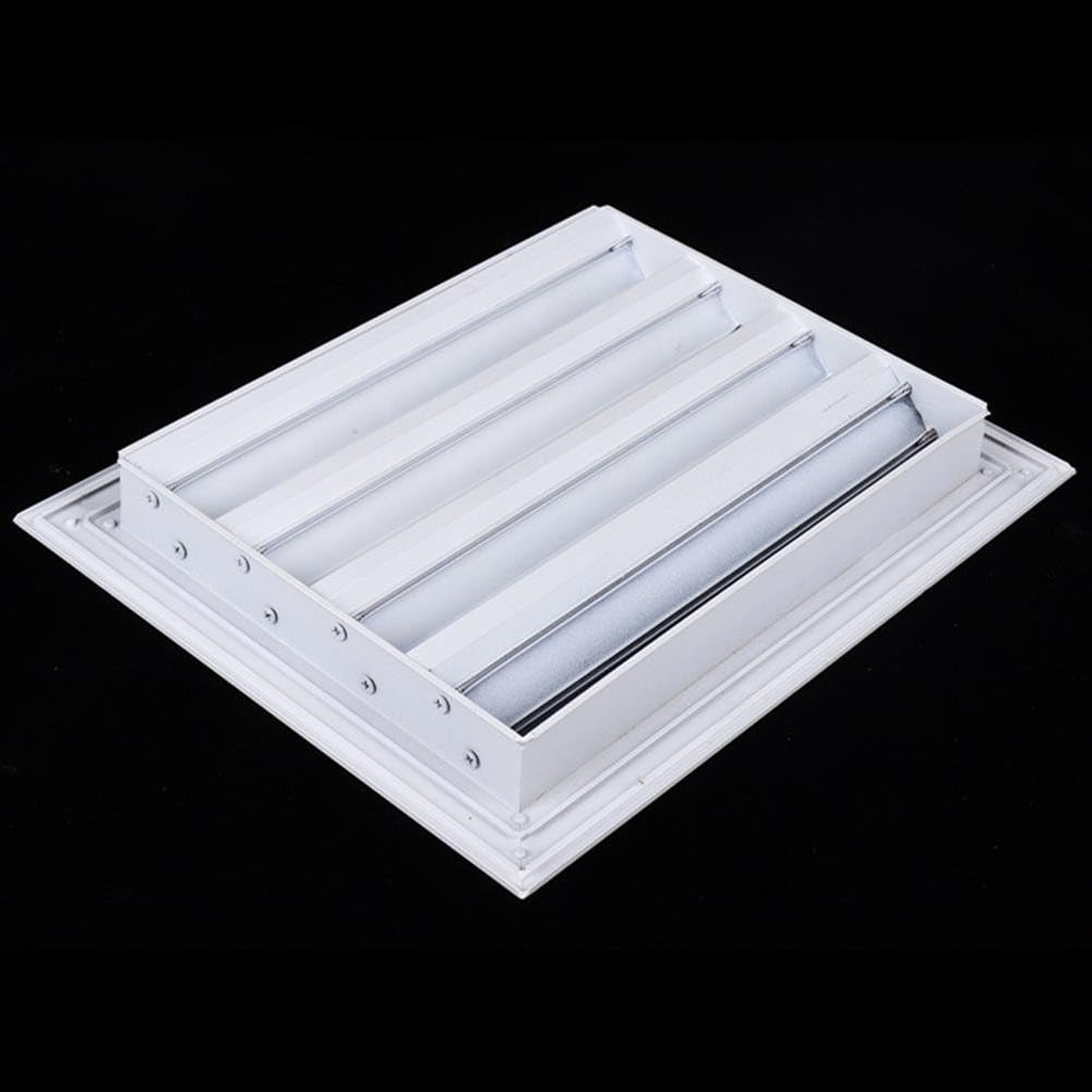 Rejilla de ventilación galvanizada de hierro y aluminio para diversos entornos (300 x 300 mm)