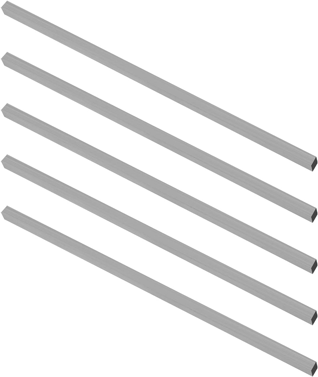 Auniwaig Lathe HSS Square Cutting Tool Bits Bar Rectangular Lathe Fly Cutter Mill Blank 4mm x 12mm x200mm 5pcs
