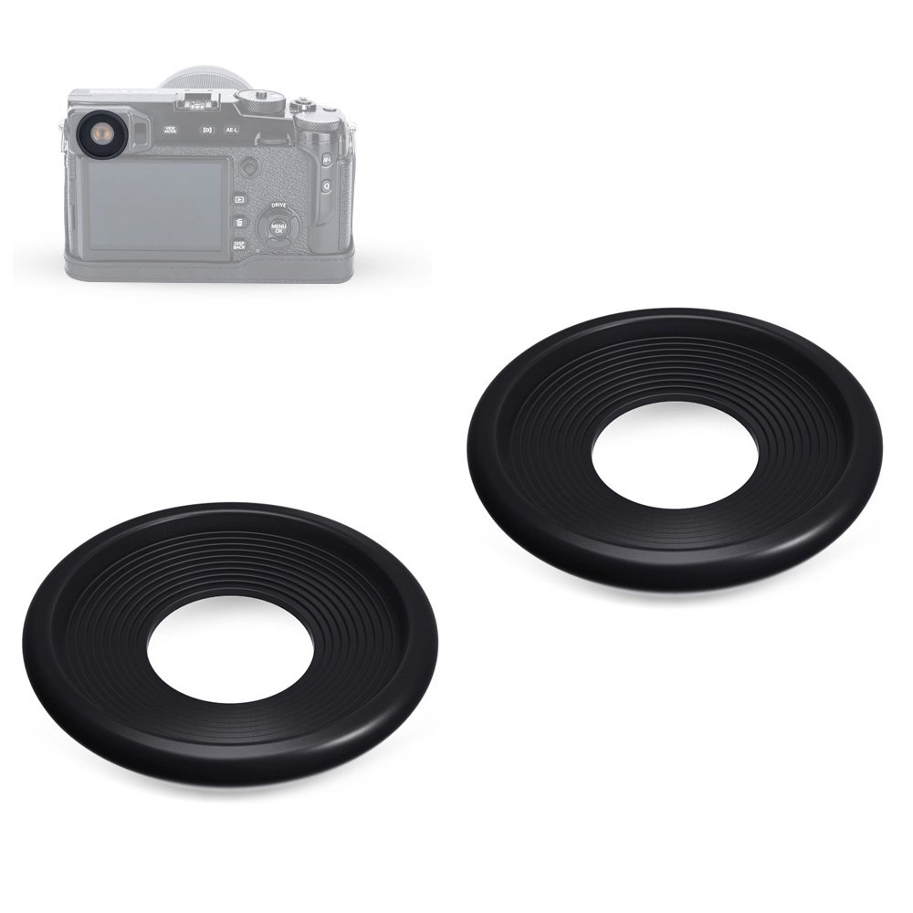 JJC 2-Pack Silicone Soft Eyecups For Fujifilm Finepix X-PRO2 Camera Viewfinder 4 thumbnail image
