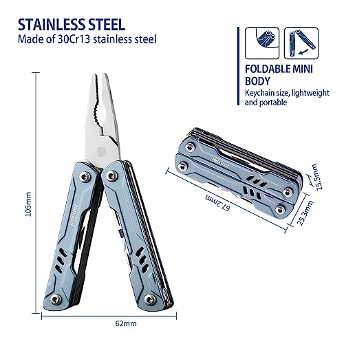 Nextool Keychain Multitool, Mini Multi Pliers With Pocket Knife, Screwdriver And Bottle&Can Opener, Pocket Tool, Father's Day Gifts From Daughter（Mini Sailor) #TOP1