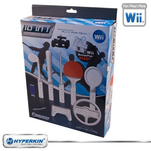Nintendo Wii Soft Foam 10-in-1 Sports Kit Bundle Set