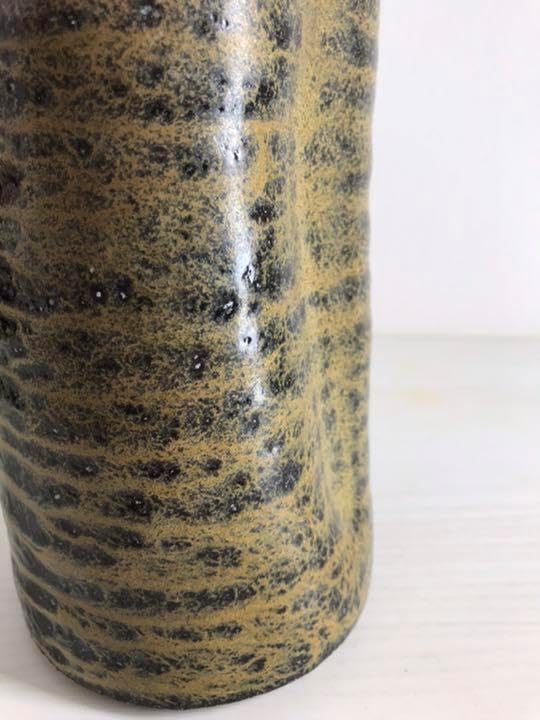花瓶 【陶芸作家】黒御影土(自然釉)花器・花瓶C