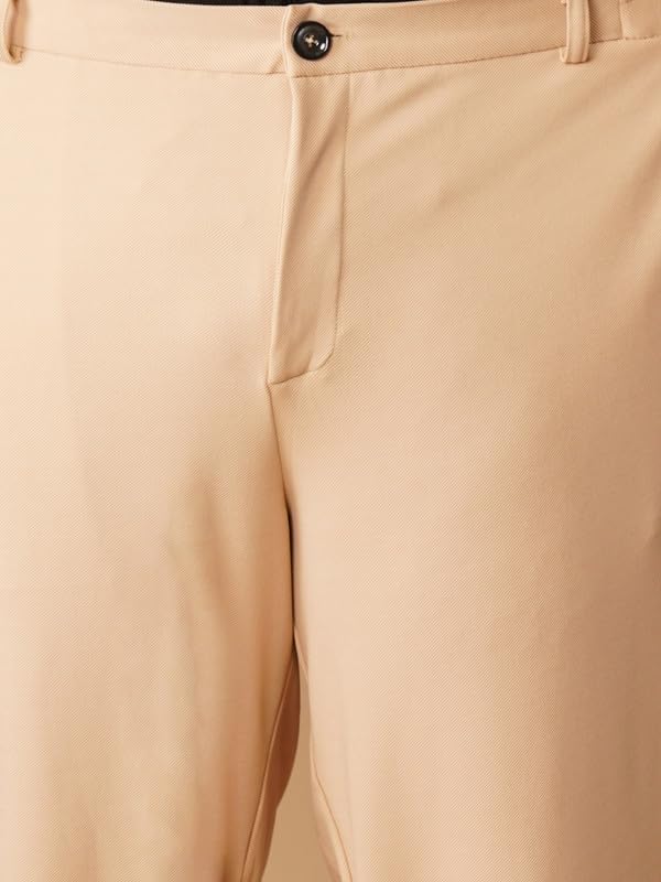 Image of OOMPH! Luxury Lycra Stretchable Formal Pants for Men | Stylish Slim Fit Men's Wear Trousers for Office or Party | Mens Fashion Dress Trouser Pant