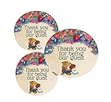 Silly Goose Gifts Be Our Guest - Beauty and the Beast Party Decor Invitations Sticker Supply Set (Be Our Guest Stickers)