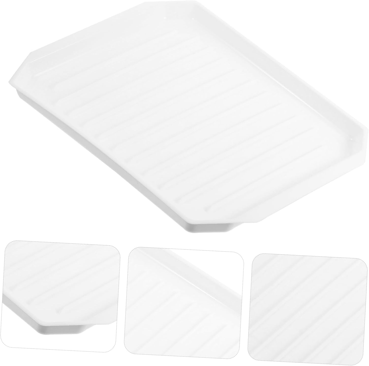 Microwave Bacon Cooker Tray Microwavable Bacon Tray and Baking Pan 10.62 X 8.62 X 0.82 in Kitchen Bakeware for Home Oven Cooking Gratin Roasted Meat Lasagna