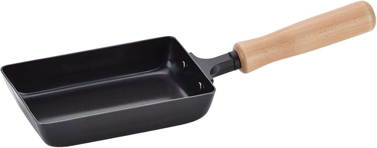 IPPINKA Japanese Iron Tamagoyaki Pan, Egg Omelette Pan Skillet, Made in Tsubame, Japan, 3.7 x 5.9 inch