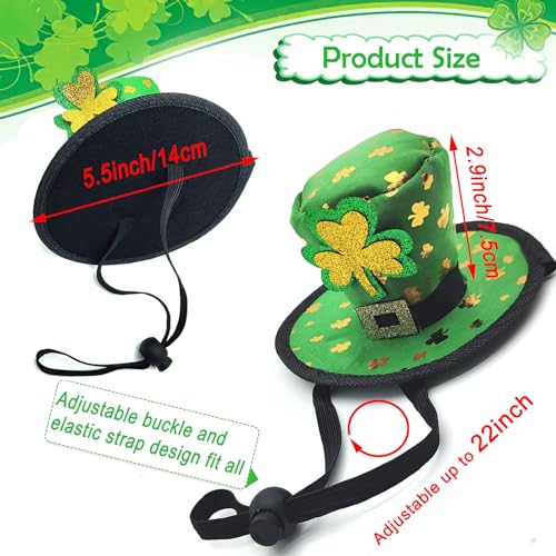 Disfraz St Patrick Día con Sombrero y Corbatas para Perro L miniatura 5